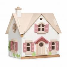 La maison poupée en bois a un véritable atout éducatif car : Maison De Poupee En Bois Personnages Accessoires