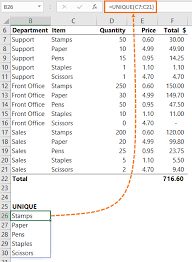 If there are multiple rows for a given combination of inputs, only the first row will be preserved. Excel Unique Function My Online Training Hub