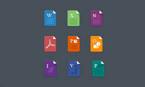 Flat Ms Office File Icons Pixelsdaily Office Files Office Icon Flat Design Icons