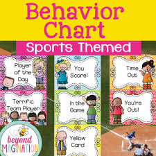 behavior clip chart sports themed