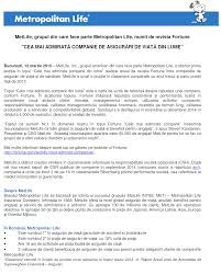 Grupul metlife are active gestionate de 473,7 miliarde dolari care ajuta la finantarea dezvoltarii afacerii, la crearea de locuri de munca si la implicarea in comunitate in toata lumea. Metlife Cea Mai AdmiratÄƒ Companie De AsigurÄƒri De ViaÅ£Äƒ Si SÄƒnÄƒtate Din Lume Kunden Broker Official Blog