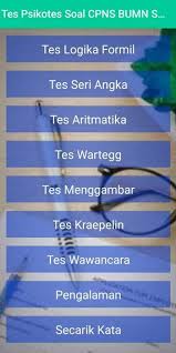 We did not find results for: Tes Psikotes Soal Cpns Bumn Swasta For Android Apk Download