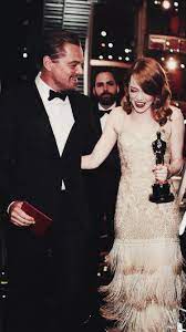 Emma stone is reminiscing about one of the most memorable and amazing moments of her life: Emma And Leo Celebs Leonardo Dicaprio Emma Stone Brother