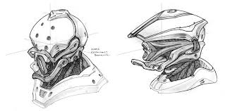 Black And White Robot Head Concept Robots Concept Art From Plug Character Design Concept Art Robots Artworks