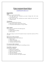 Water Treatment Of Steam Boilers