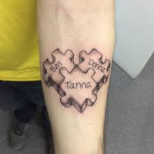 Puzzle piece heart tattoo ideas. Pin On Tattoos