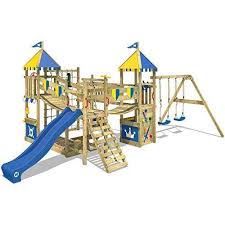 Spielplatz Spielturm Spielburg Mit Vielen Spielmoglichkeiten Doppelschaukel Und Rutsche Spielturm Turm Kletterturm