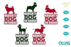 Download Christmas Naughty Dog On Board Svg Bundle For Car Decals 685801 Cut Files Design Bundles