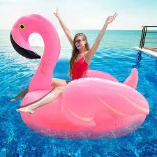 Relax by the pool with pool floats and rafts. Amazon Com Turnmeon Large Inflatable Flamingo Pool Float Party Toys With Durable Handles Summer Beach Float Swimming Pool Inflatables Ride On Pool Toys Raft Lounge For Kids Teens 51 X 51 X 39 Sports Outdoors