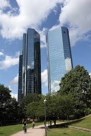 Deutsche Bank Frankfurt Deutschland Skyscraper Building Sketch Geometric Construction