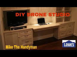 Craft desk from ikea kitchen cabinets and countertop longer with. Pt 1 Diy Kitchen Cabinet Drone Work Desk Handyman Style Youtube