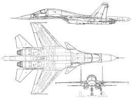 Su 34 Blueprint Aircraft Design Sukhoi Blueprints