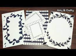 Black White Border Border Design For Front Page Border Design On Project By Arty Crafty Yout In 2021 Border Design Page Border Design Colorful Borders Design