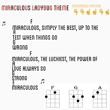 G am fonce in a lullaby ii ii iii. Miraculous Ladybug Theme Song Ukulele In 2021 Miraculous Ladybug Theme Song Miraculous Theme Song Ladybug Theme