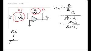 Me 340 Transfer Function And Bode Plot Of An Op Amp High Pass Filter Youtube
