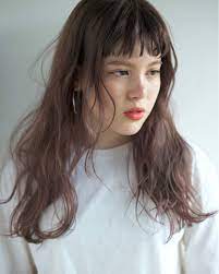 短めの前髪がイマドキウケる 幼く見えない大人の前髪短めスタイル hair オン眉 ロング ロングヘア ロングパーマ