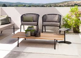 Complete your garden with a beautiful set from our extensive range of garden furniture. Tribu Branch Rectangular Garden Coffee Table Tribu Outdoor Furniture At Go Modern London