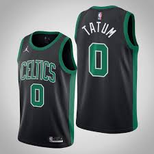 Jayson tatum basketball jerseys, tees, and more are at the official online store of the nba. Jayson Tatum Boston Celtics 2020 21 Season Jordan Brand Black Jersey Statement Edition