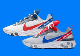 Nike React Element 55 Red Royal Cd7340 Release Info Sneakernews Com Nike Cool Tones Sneakers