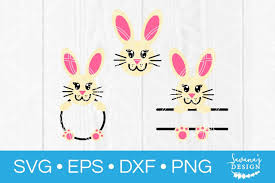 Create your diy project using your cricut explore, silhouette and more. Bunny Face Svg Bundle Svg Eps Png Dxf Cut Files For Cricut And Silhouette Cameo By Savanasdesign