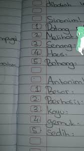 Terdapat juga antonym, lawan kata, tesaurus inggris dan indonesia dari kelas. Carilah Sinonim Dan Antonim Dari Kata Kata Di Bawah Ini Dan Menggunakan Kalimat Besok Dikumpul Brainly Co Id