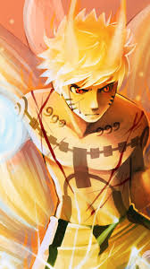 Naruto Nine Tails Chakra Mode Minato E Naruto Naruto Kakashi Anime Naruto