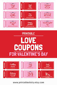 Love Coupon Book Printable Love Coupons Anniversary Gift For Etsy Love Coupons Love Coupons For Him Coupons For Boyfriend