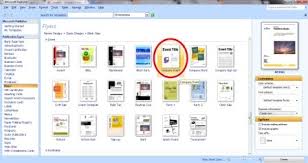 4 Langkah Langkah Pembuatan Poster Menggunakan Microsoft Office Publisher 2007 E Learning 2010