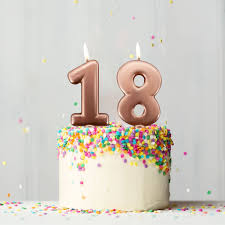 Candeline 18 Anni Rosa Gold Compleanno Festa 18 Anni Altezza 10 Cm Compleanno Torte Festa