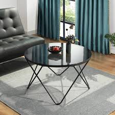 A gorgeous collection of useful coffee tables with more than just one function, these black and white coffee tables are perfect for a modern and classic home design ideal. Furniturer 31 5 Coffee Table Glass Top Cross Legs End Table Black Walmart Canada