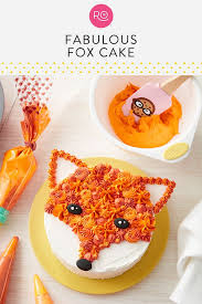 Rosanna Pansino Fabulous Fox Cake Recipe Fox Cake Creative Cake Decorating Easy Cake Decorating