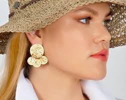 Buy Roman Greek Coins Earrings Matte Gold Plated Dangle Chandelier Turkish  Hand Made Jewelry KP274 Online in India