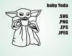 Baby yoda, baby yoda svg, star wars svg, baby yoda silhouette, baby yoda clipart, baby yoda png, cut file for vinyl, decal, cricut, you will receive the following: Pin On Cricut