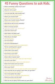 So, why not ace these teenage trivia questions and answers and see if you can beat . 45 Funny Questions To Ask Your Kids Kids Questions Funny Questions For Kids Funny Questions
