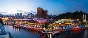 Clarke quay is basically the main area if you're looking to find a good time partying. Clarke Quay Wikipedia