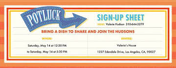 Retirement party food sign up sheet. Potluck Party Guide Evite
