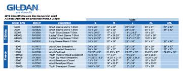 Gildan Sizing Guide Hollister Sizing Chart Hollister Size