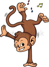 Monkey Dancing Cartoon Clipart Vector - FriendlyStock | Monkey  illustration, Cartoon clip art, Monkey dance