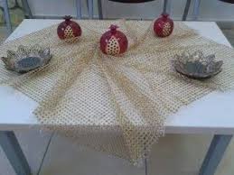 Sadece Tutkal Ve Simli Iple Masa Ortusu Bir Haftami Aldi Tasarim