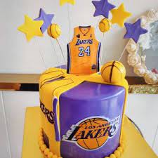 Edible icing art is a great way to make a cake and cupcakes look fantastic and professional. Fondant Basketball Lakers Icake Custom Birthday Cakes Shop Melbourne