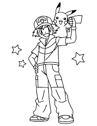Pokemon coloring pages free download: Pokemon Coloring Pages Ash And Pikachu Hicoloringpages Coloring Home
