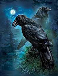 Poe elaborately detailed the writing process behind the raven in. Raven Pair The Beak Is Shaped Wrong On The One In The Foreground But I Like The Overall Composition Raven Artwork Crows Ravens Crow Painting
