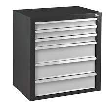 Werkstatt schubladenschrank in werkbänke für industriebetriebe. Adb Schubladenschrank 6 Sl Mammut 70x43 5x75 Cm Ral7016 7035 Stabilo Mehr Als Nur Baumarkt