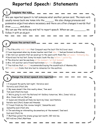 Reported Speech Interactive And Downloadable Worksheet You Can Do The Exercises Online Or Download Reported Speech Parts Of Speech Worksheets Parts Of Speech