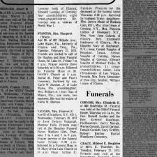 Frances Edith Galpin Vaughn Obituary 1973