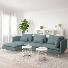 Soderhamn With Chaise Longue Finnsta Turquoise 4 Seat Sofa Ikea Turquoise Living Room Decor Living Room Turquoise Living Room Designs
