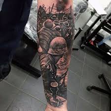 This is a vietnam war time symbolic design that has been done to show respect to those who fought during vietnam war. 75 Inner Forearm Tattoos For Men Masculine Design Ideas Military Tattoos Military Sleeve Tattoo Forearm Tattoos