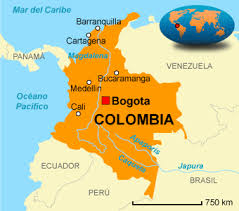 Y al oeste perú y bolivia. Mapa Bogota En Colombia Sudamerika Amerika Neue Wege