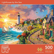 Every one of their products is proudly made in the usa by an. Lighthouse By The Sea 500 Piece Jigsaw Puzzle The Works