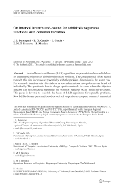 15 de septiembre de 1967 en toulouse, francia vive: Pdf On Interval Branch And Bound Algorithm For Additively Separable Functions With One Common Variable